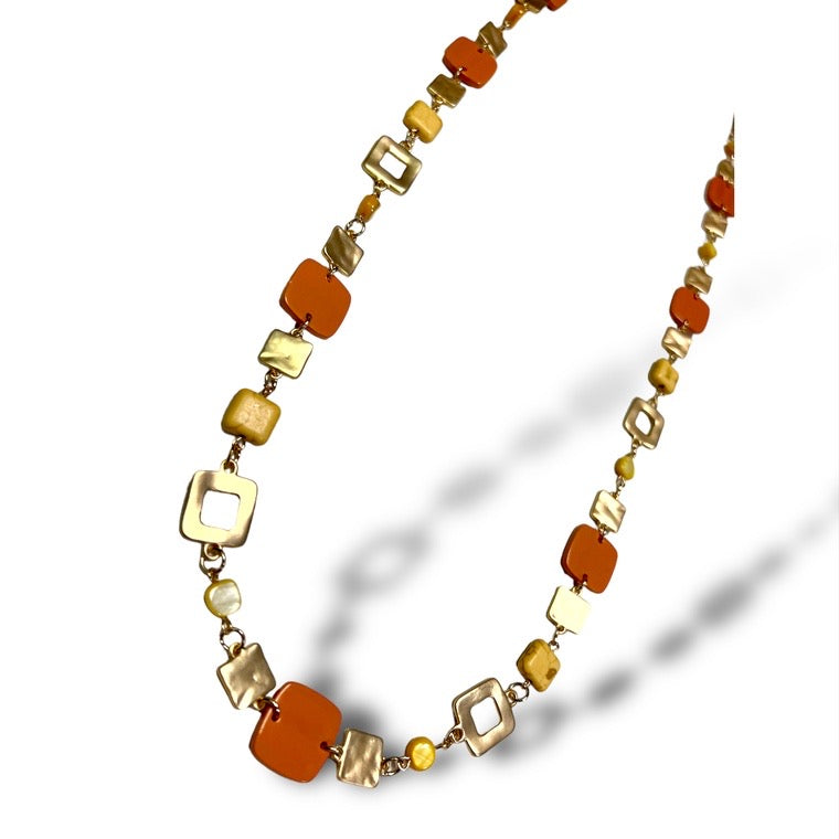 Long Resin Acrylic necklace