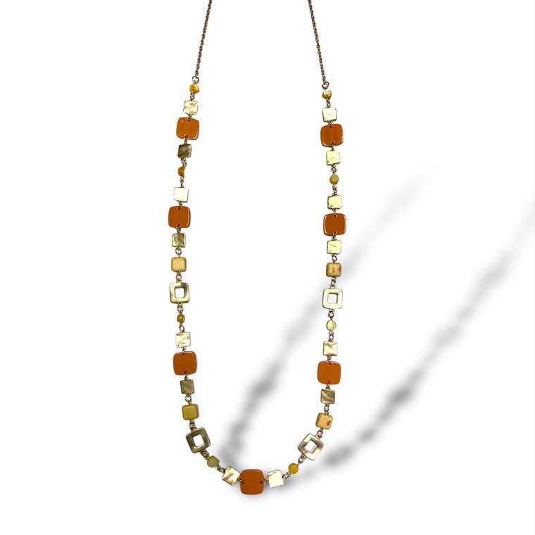 Long Resin Acrylic necklace
