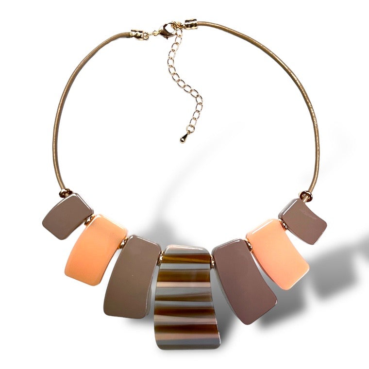 Long Resin Acrylic necklace