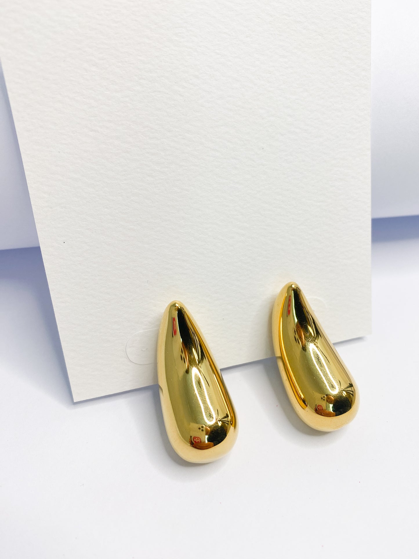 Gold Tear Drop Earrings
