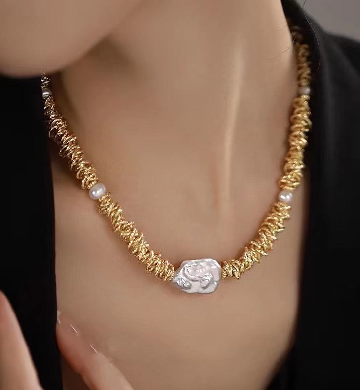 Freshwater pearl necklace