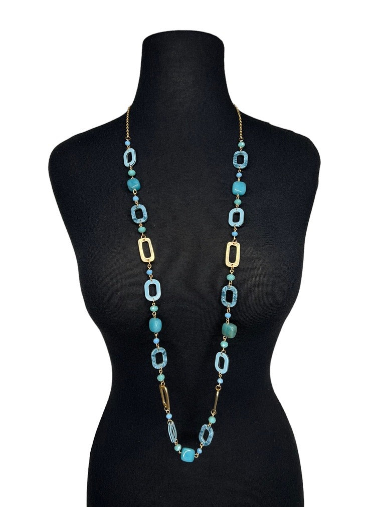 Long Resin Acrylic necklace