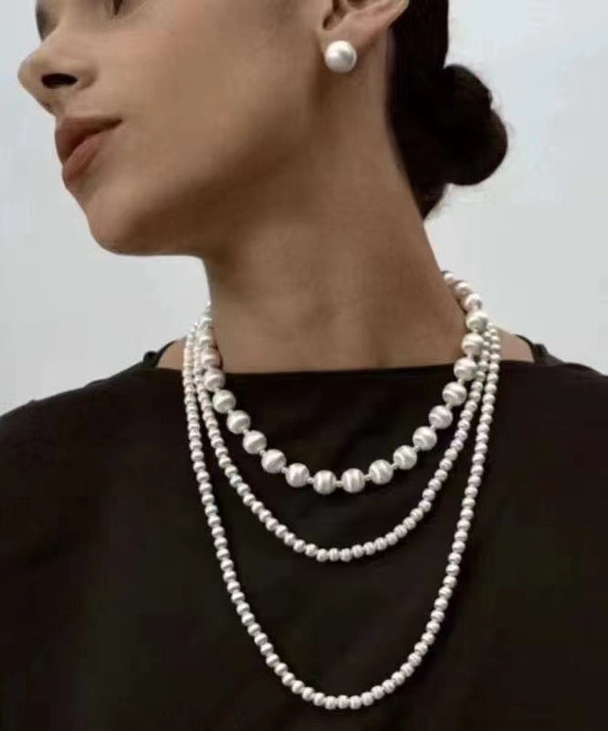 Silver Beaded Necklace
