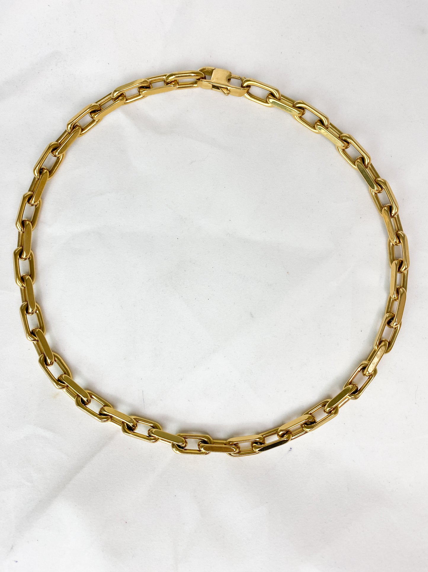 Stainless Steel Gold Chain Necklace and Bracelet Set
