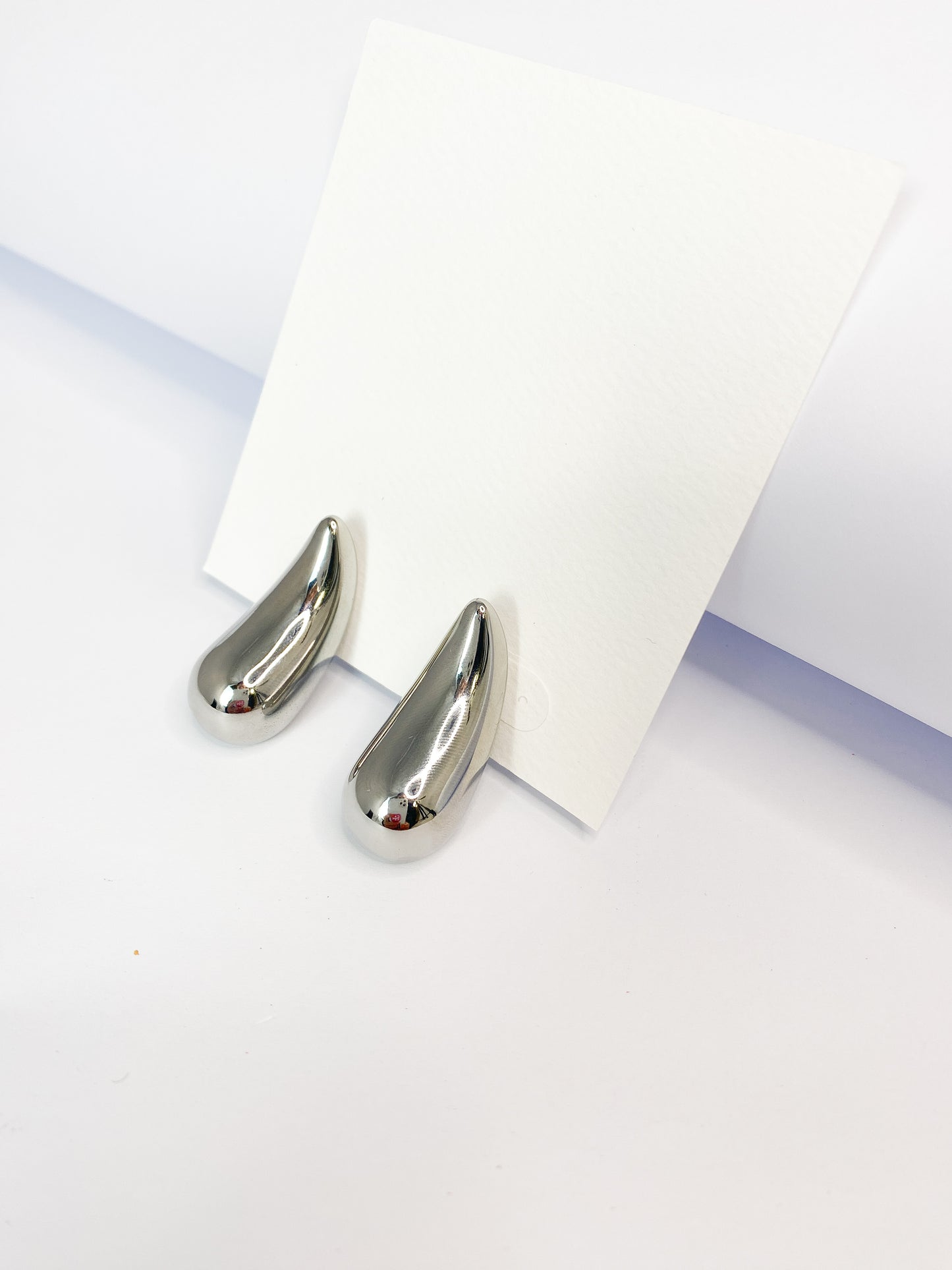 Silver Tear Drop Earrings