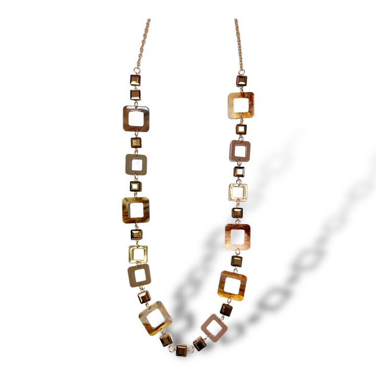 Long Resin Acrylic necklace