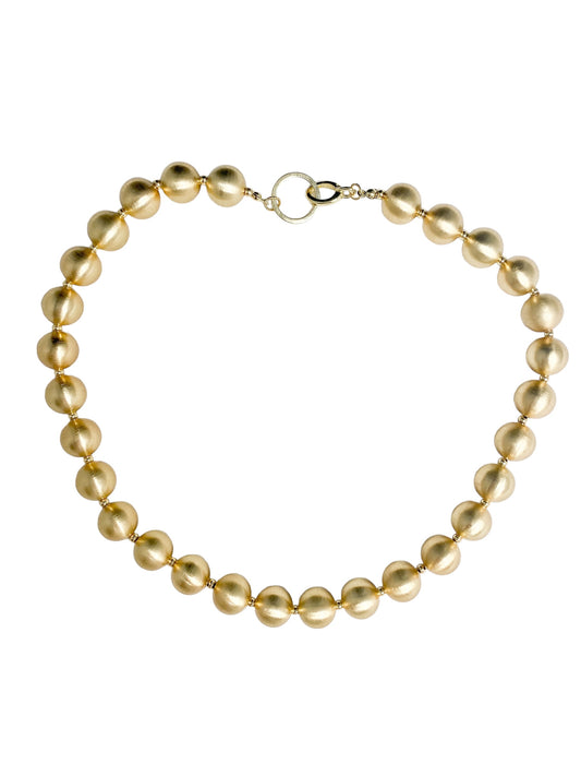 Gold Beaded Necklace