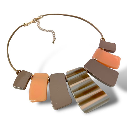 Long Resin Acrylic necklace