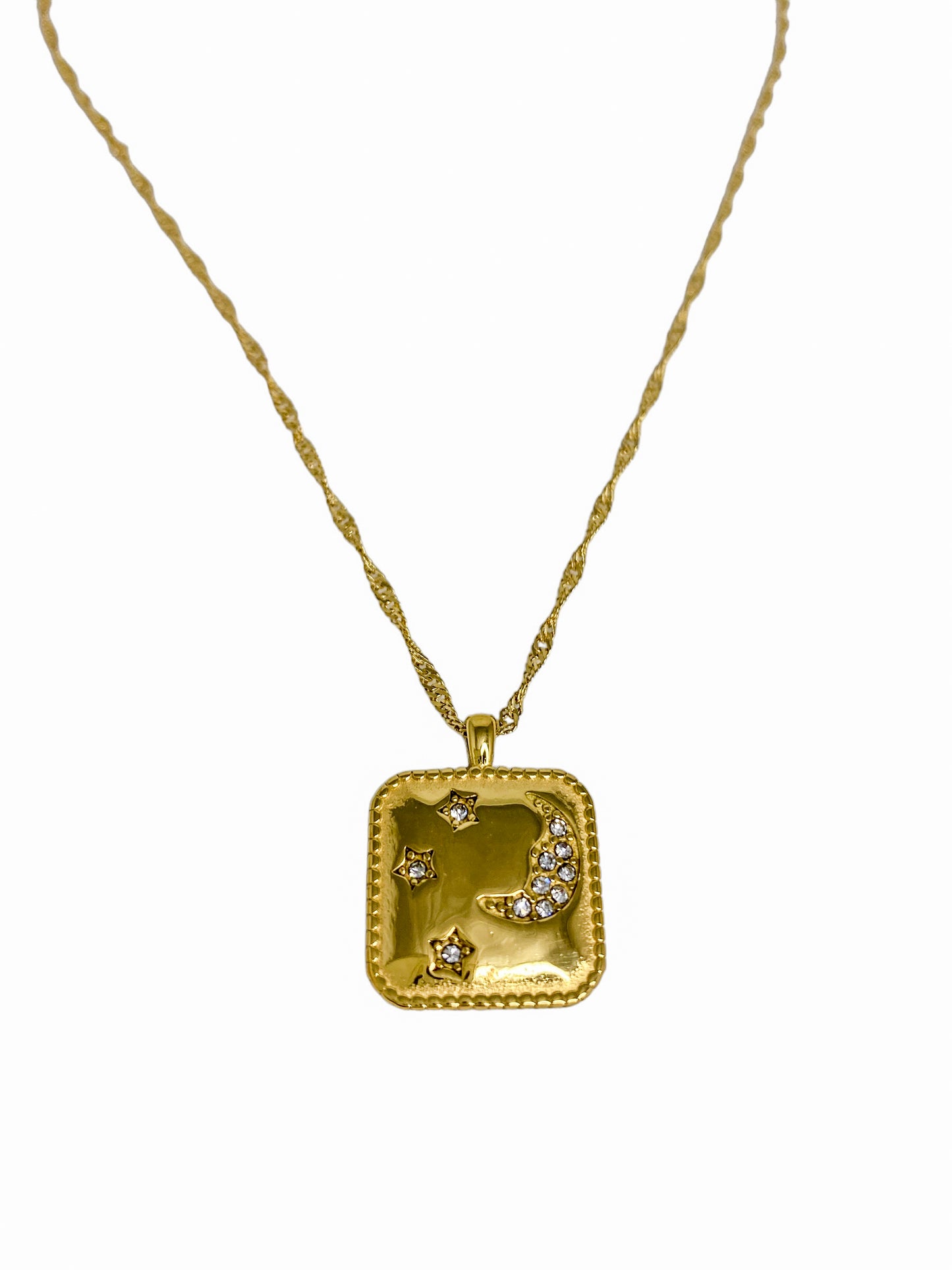 Star Moon Gold Necklace