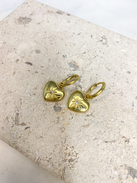 Gold Star Earrings