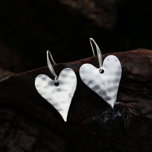 Silver Heart Earrings