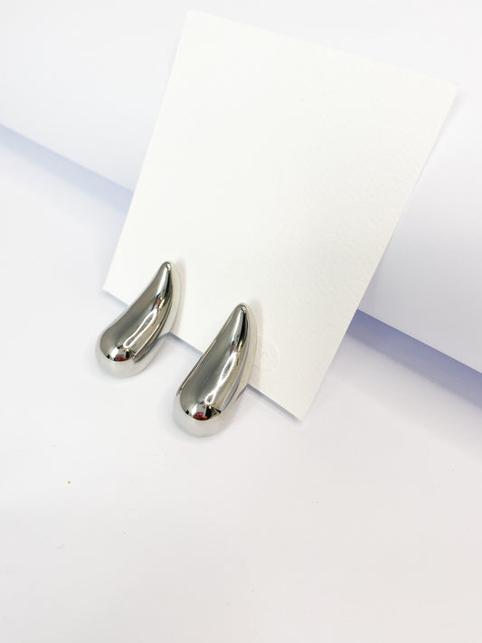 Silver Tear Drop Earrings