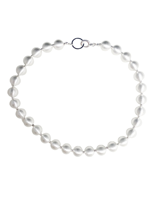 Silver Beaded Necklace