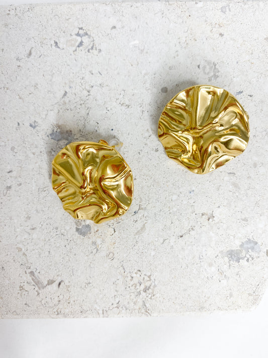 Gold Circle Earrings