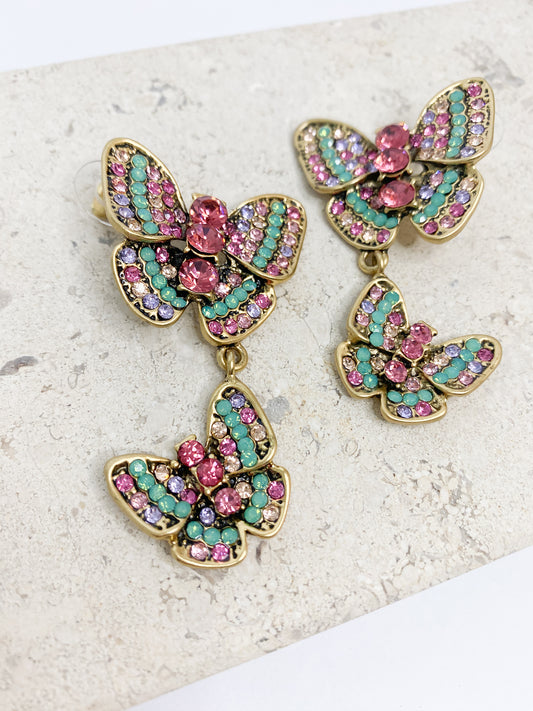 Colorful Butterfly Earrings
